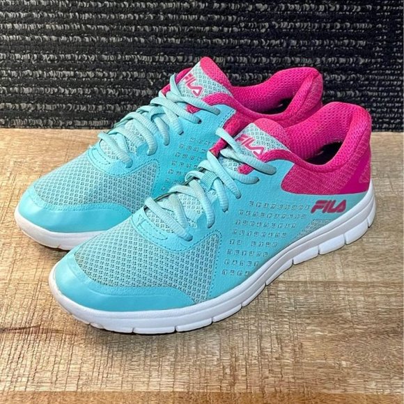 Fila Women's Sneaker Blue and Pink - Size 5 - Picture 4 of 8